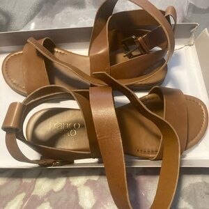 Franco Sarto Tan Leather Sandals